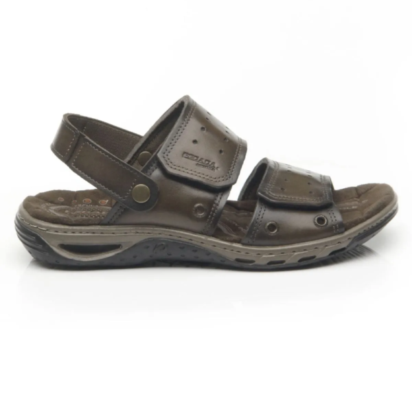 Sandália Masculina Pegada em Couro Cravo 131668-03
