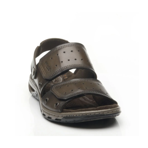 Sandália Masculina Pegada em Couro Cravo 131668-03