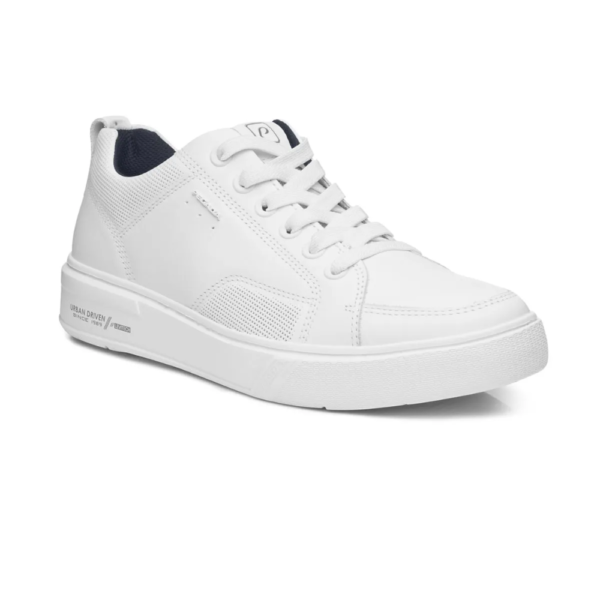 Sapatênis Masculino Pegada em Couro Branco 111902-01