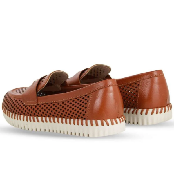 Tênis Feminino Bottero Casual em Couro Caramelo 374104