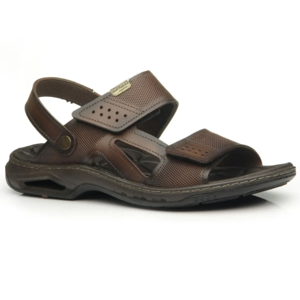 Sandália Masculina Pegada em Couro Pinhão 133206-02