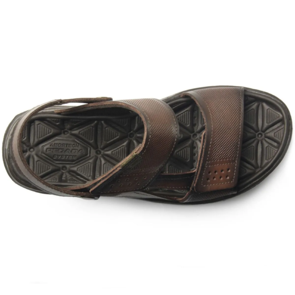Sandália Masculina Pegada em Couro Pinhão 133206-02