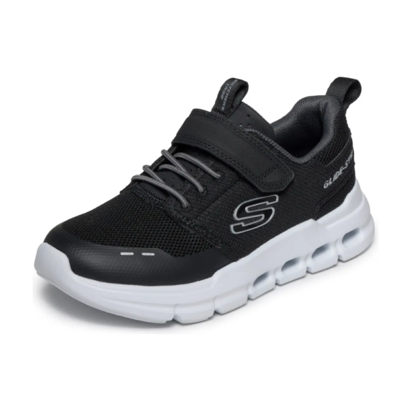 TÊNIS INFANTIL SKECHERS  GLIDE-STEP FLOW PRETO 404172L