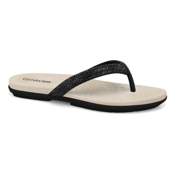 Chinelo Feminino Comfortflex Preto 2540305-0003