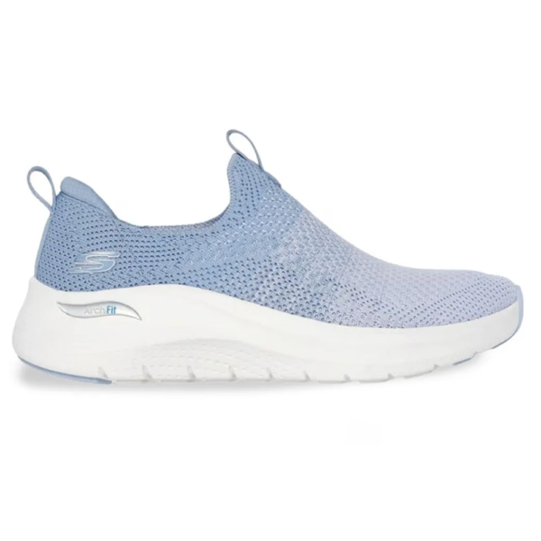 Tênis Skechers Feminino Slip on Arch Fit 2.0 Feminino Azul Bebê 150055BR-LTBL