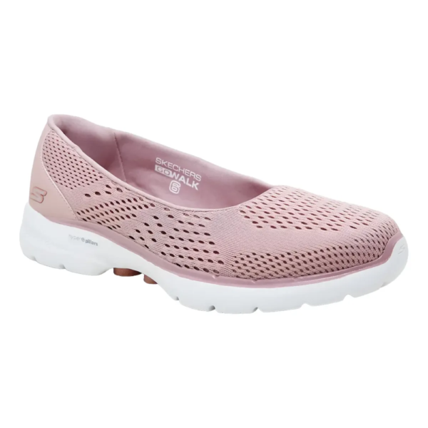 Tênis Skechers Feminino Slip on Go Walk 6 Rosa 896129BR