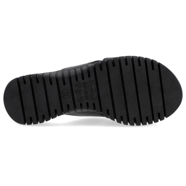 Tamanco Usaflex em Couro Preto UC21001