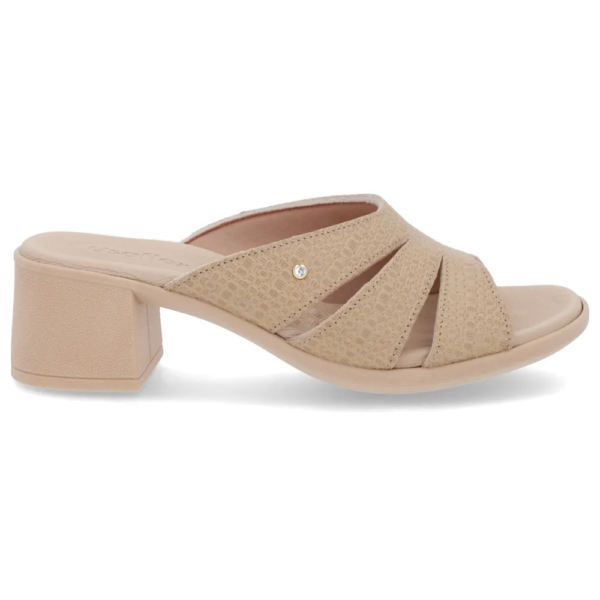 Tamanco Usaflex em Couro Blush UC22002