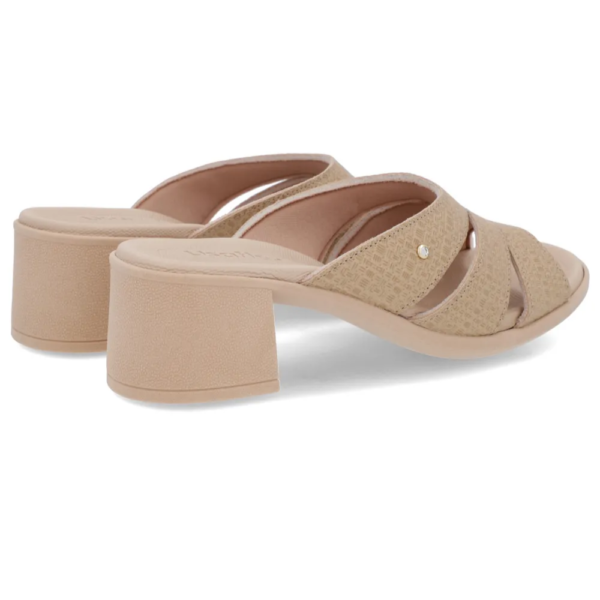 Tamanco Usaflex em Couro Blush UC22002