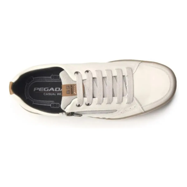 Sapatenis Masculino Pegada em Couro Milk 119308-02