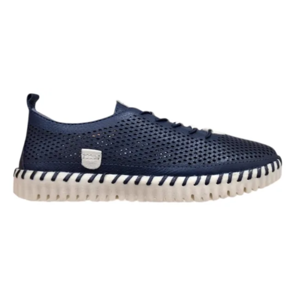Tênis Feminino Bottero Casual em Couro Marinho 374110