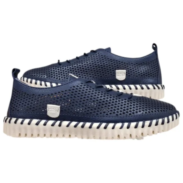 Tênis Feminino Bottero Casual em Couro Marinho 374110