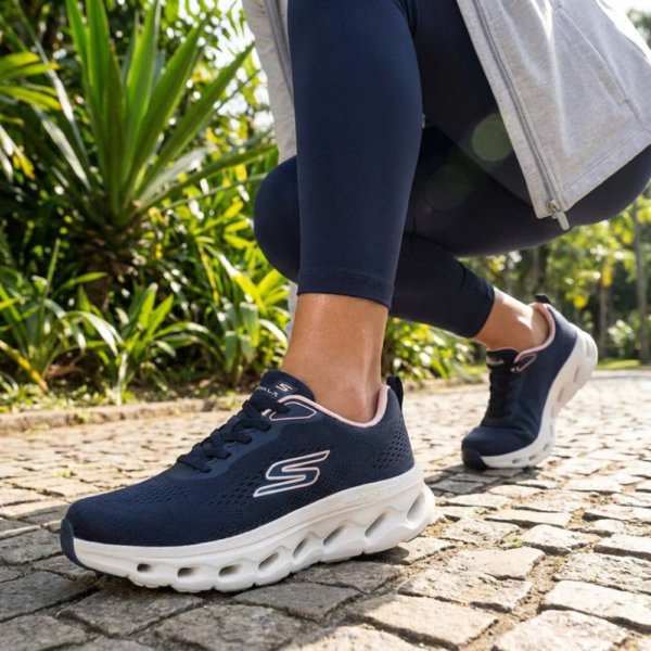 Tênis Feminino Skechers Go Walk Glide-Step 2.0 - Kriste Azul 125145