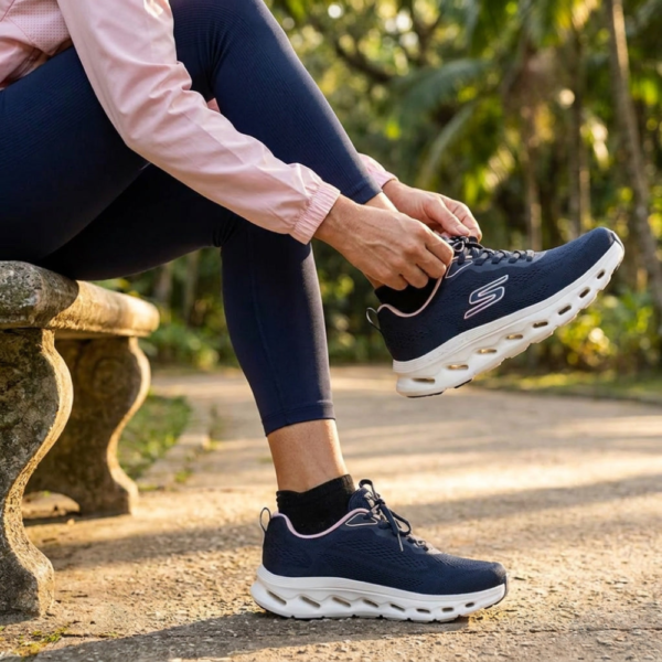 Tênis Feminino Skechers Go Walk Glide-Step 2.0 - Kriste Azul 125145