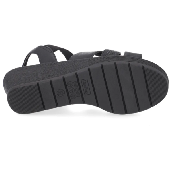 Sandália Usaflex Anabela Preto UF0502