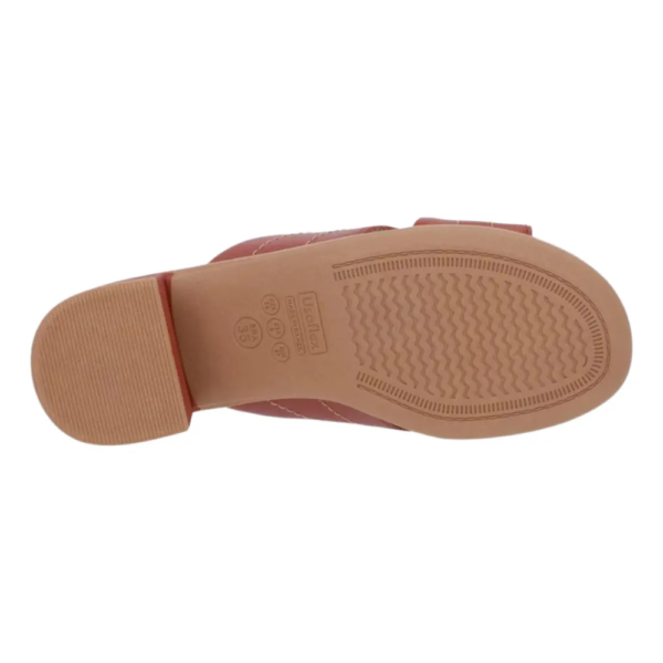 Tamanco Usaflex em Couro Terracota UC02030