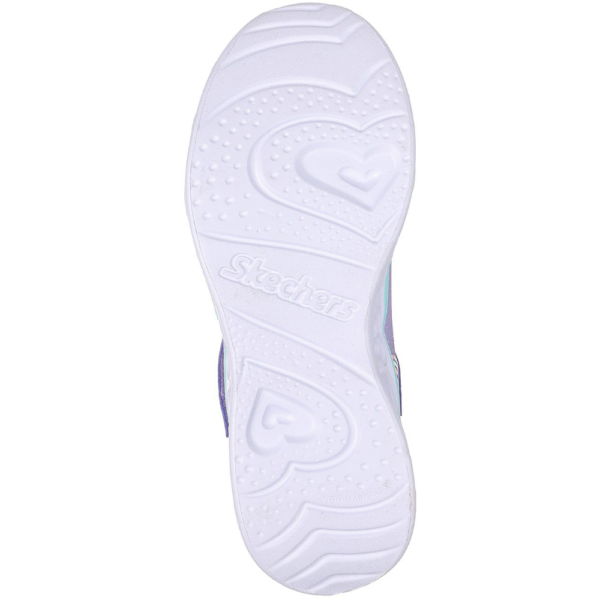 Tênis Infantil Skechers Unicorn Heart Lights Retro Hearts Roxo 302689L