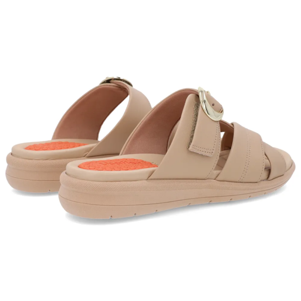 Tamanco Usaflex em Couro Nude AM15003