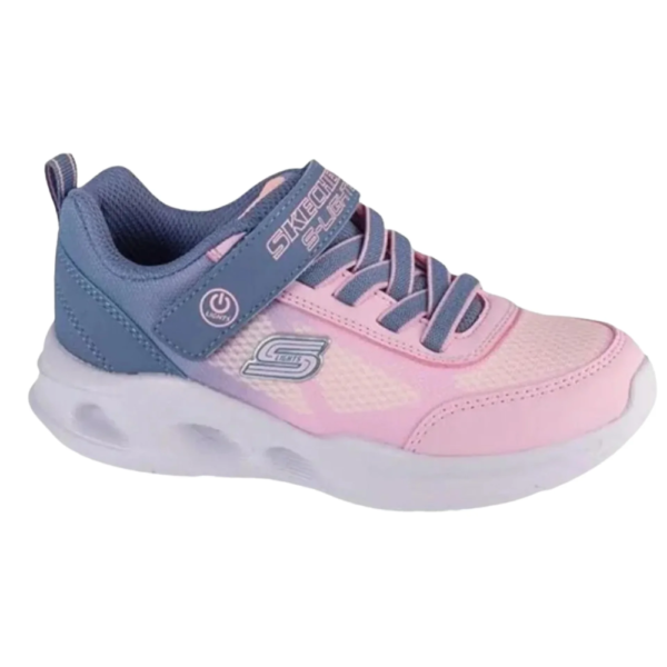 Tênis Infantil Skechers Sola Glow Ombre Deluxe Rosa 303714L