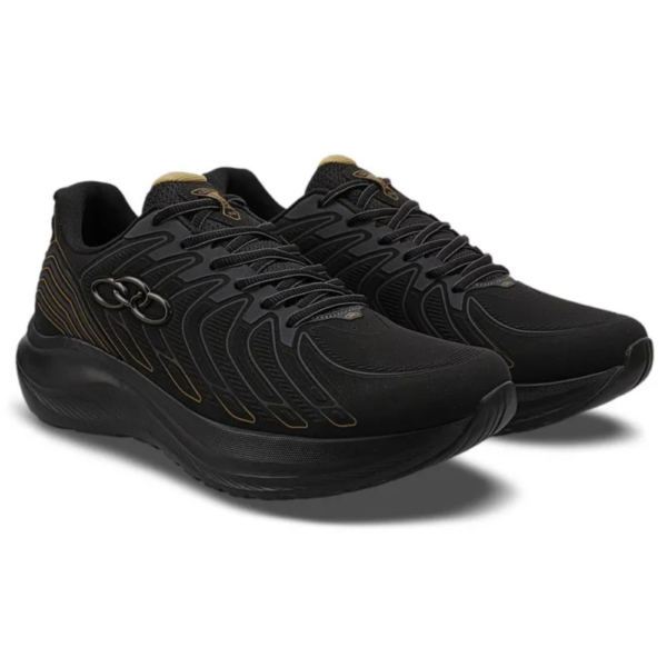 Tênis Olympikus Volcan 2 Preto Dourado 43538342
