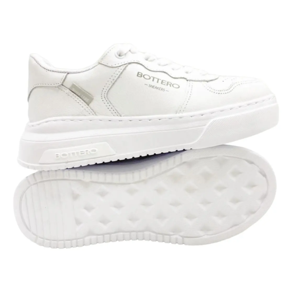 Tênis Feminino Bottero Sneakers Casual em Couro Branco 365103