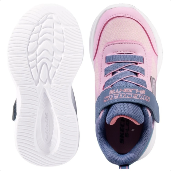 Tênis Infantil Skechers Sola Glow Ombre Deluxe Rosa 303714L