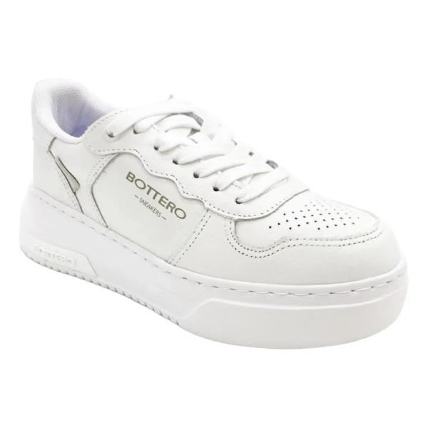 Tênis Feminino Bottero Sneakers Casual em Couro Branco 365103