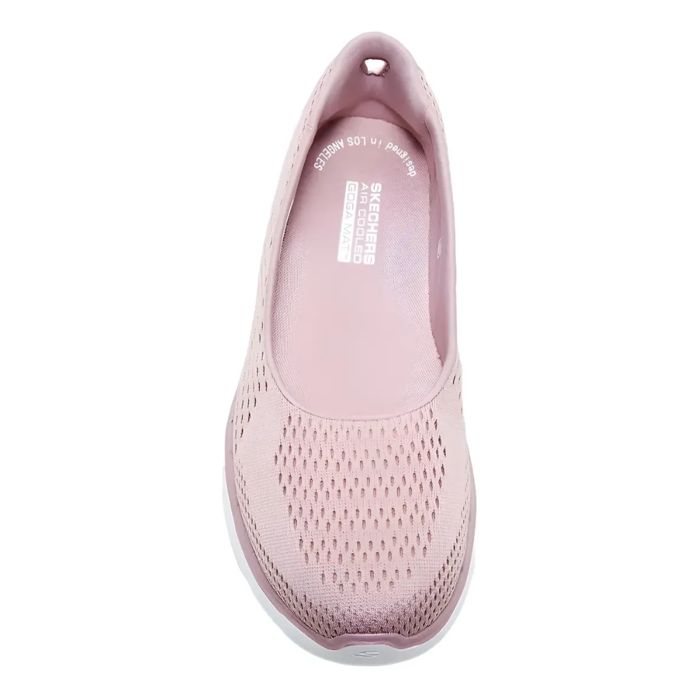 Tênis Skechers Feminino Slip on Go Walk 6 Rosa 896129BR - Imagem 4