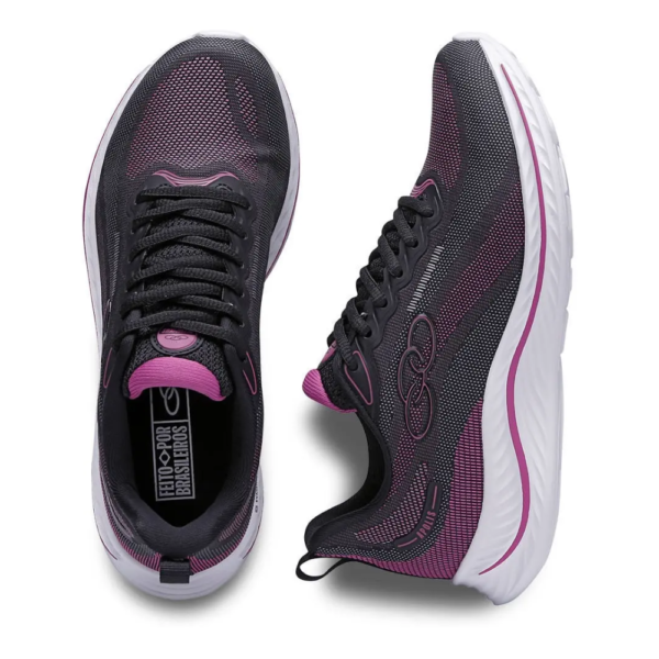 Tênis Olympikus Feminino Apolis Chbhib Preto e Rosa 43616206