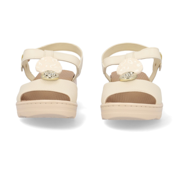 Sandália Spa Anabela Médio Off-white 568076