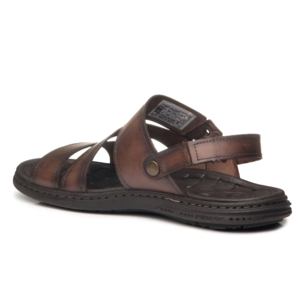Sandália Masculina Pegada em Couro Pinhão 131224-01