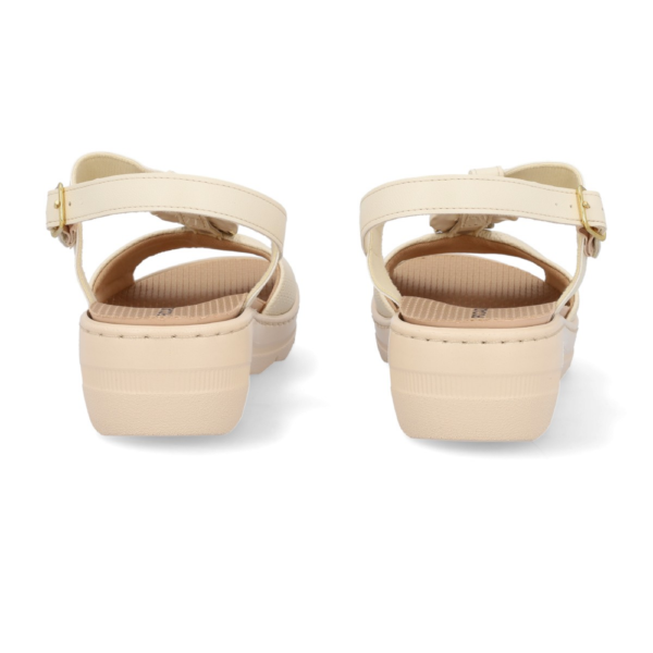 Sandália Spa Anabela Médio Off-white 568076
