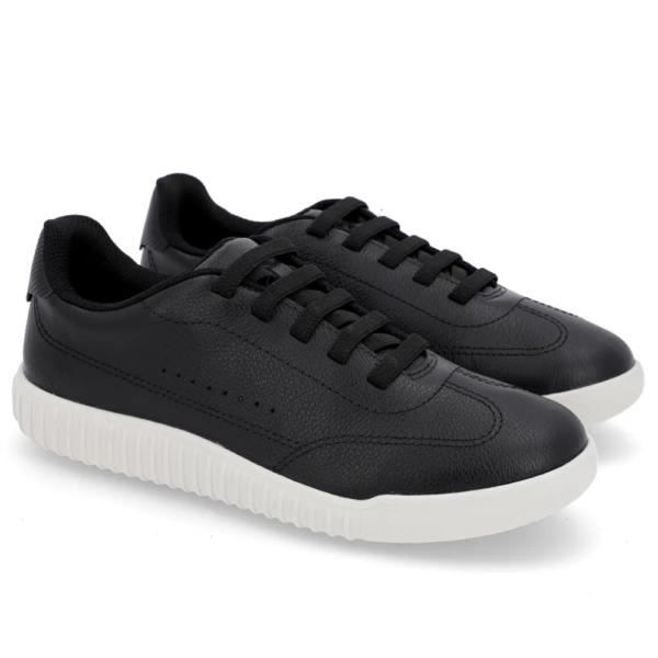 Tênis Feminino Usaflex em Couro Preto AN08003