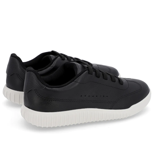 Tênis Feminino Usaflex em Couro Preto AN08003