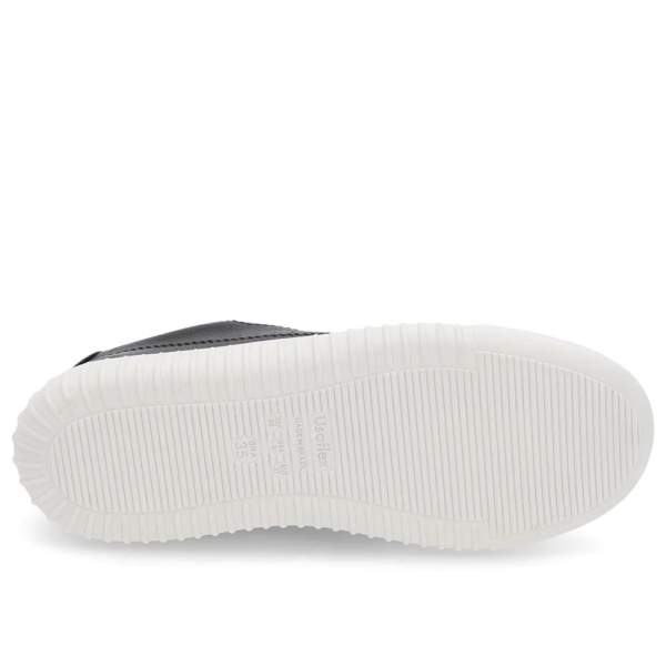 Tênis Feminino Usaflex em Couro Preto AN08003