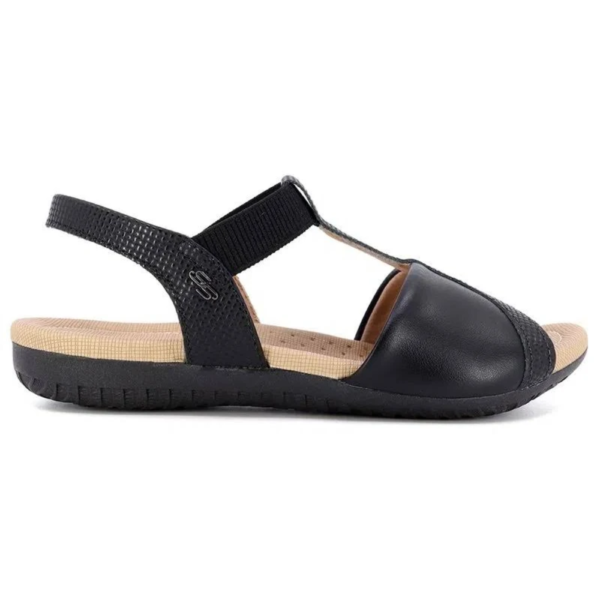 Sandália Usaflex Rasteira Preto R1873001