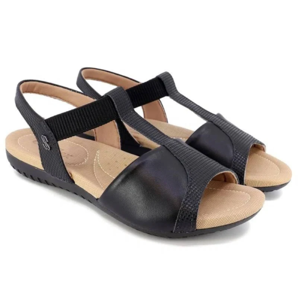 Sandália Usaflex Rasteira Preto R1873001