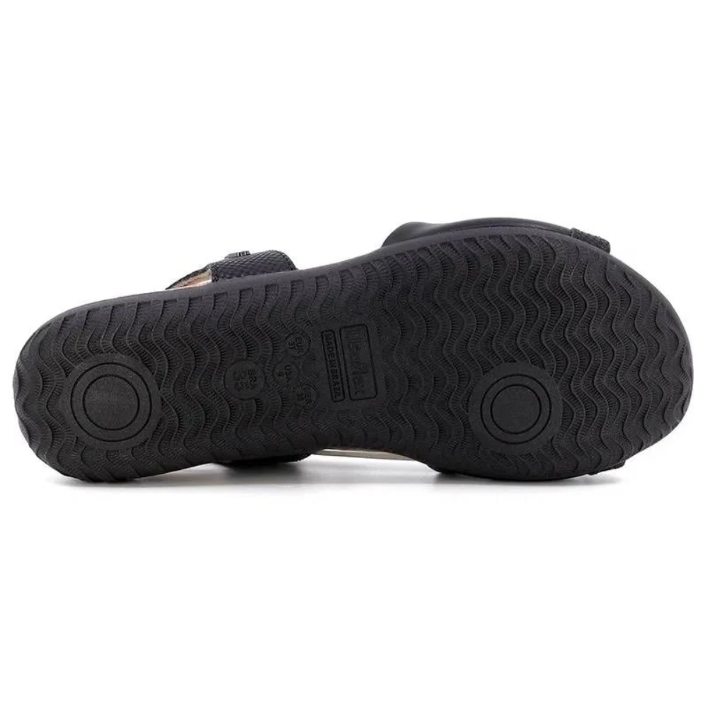 Sandália Usaflex Rasteira Preto R1873001 - Imagem 4
