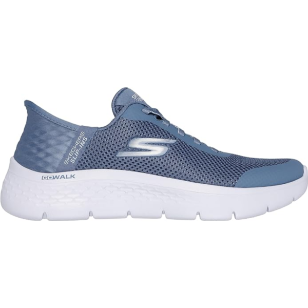 Tênis Feminino Skechers Go Walk Flex Grand Entry Cinza 124836-BLU