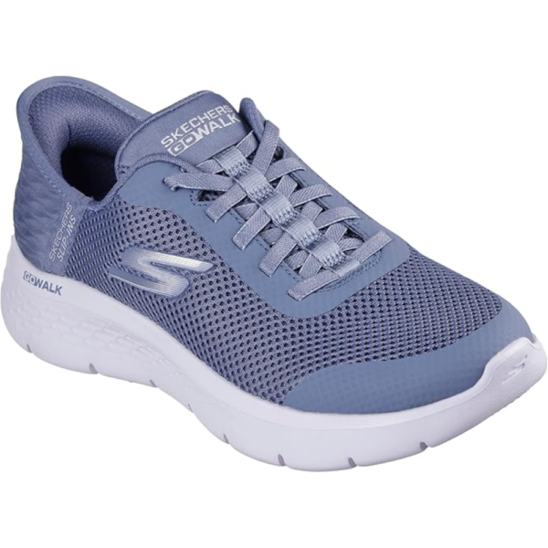 Tênis Feminino Skechers Go Walk Flex Grand Entry Cinza 124836-BLU