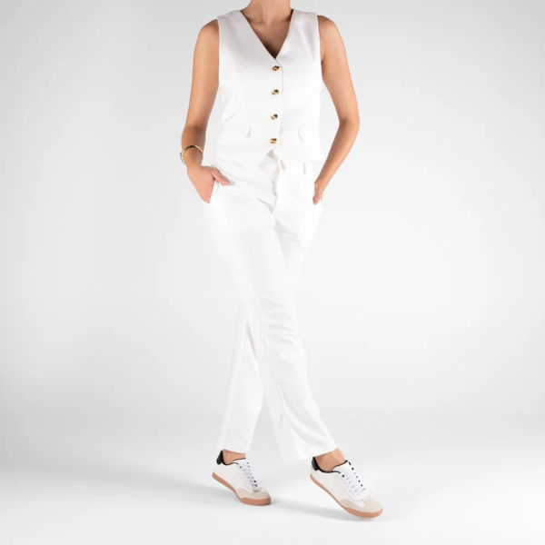 Tênis Feminino Usaflex em Couro Branco AM26003