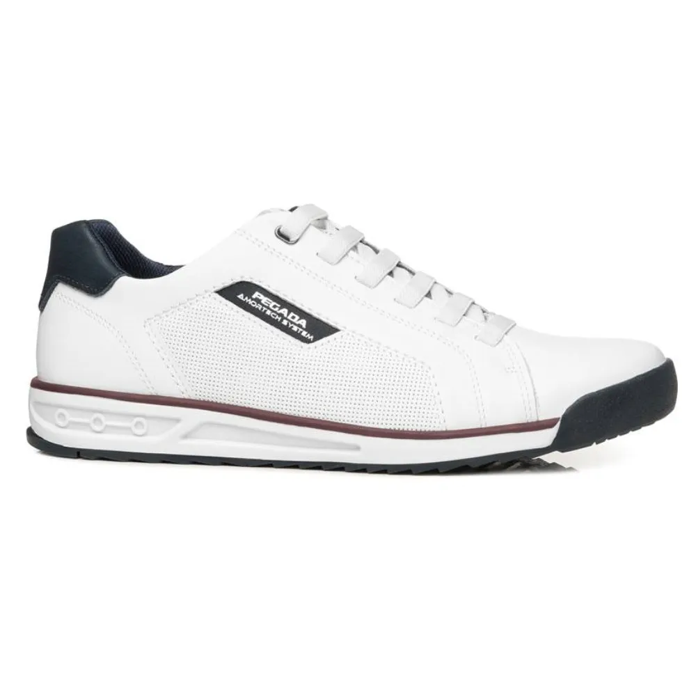 Sapatênis Masculino Pegada em Couro Branco 112502-01