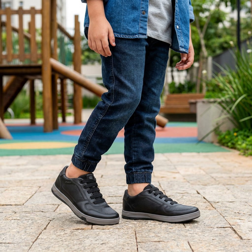 Sapatênis Infantil Pegada PGD Preto 370428-03 - Imagem 3