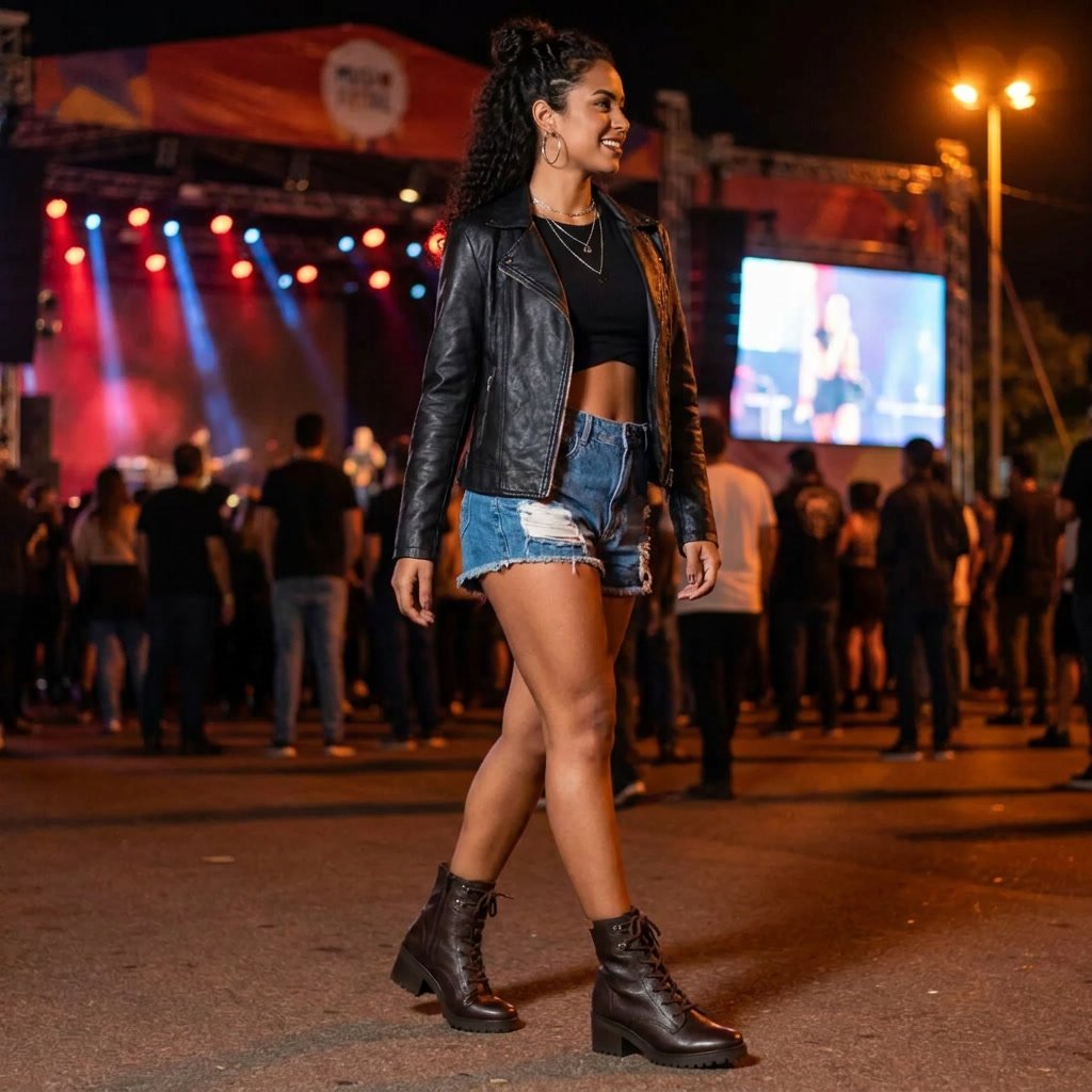 Bota Coturno Feminina Bottero em Couro Burnish Marrom 349108 - Imagem 6