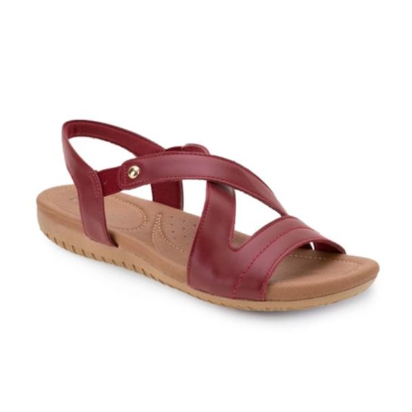 Sandália Usaflex em Couro Rebu R1804