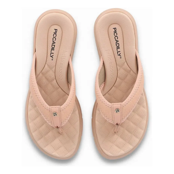 Chinelo Feminino Piccadilly Anabela Dedo Ortopédico Rose 571009