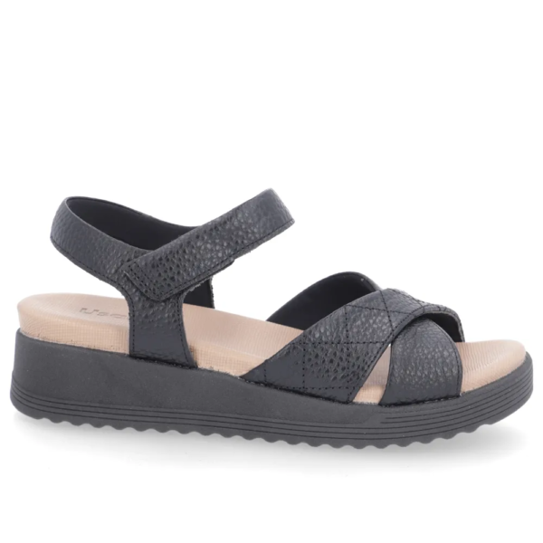 Sandália Usaflex Plataforma Preto AL2503