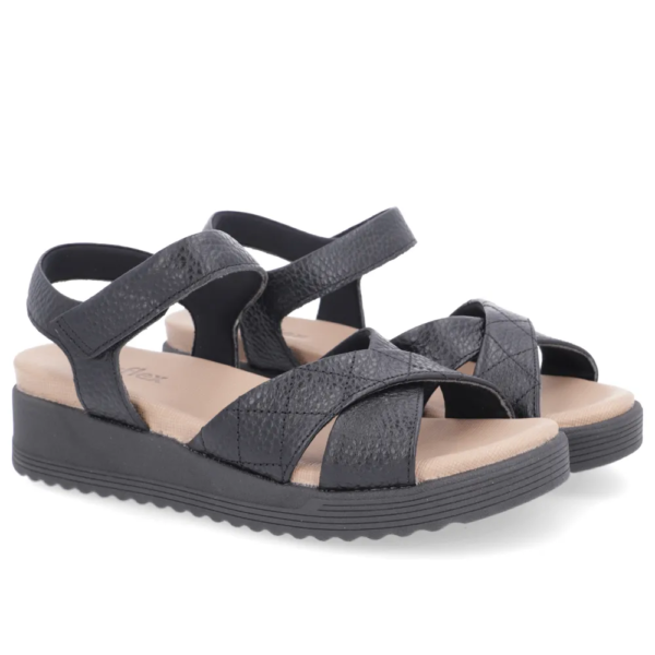 Sandália Usaflex Plataforma Preto AL2503