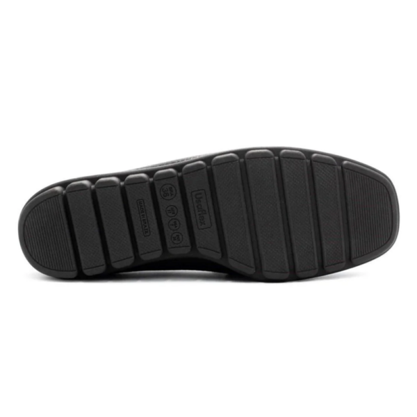 Mocassim Feminino Usaflex em Couro Preto AL3404
