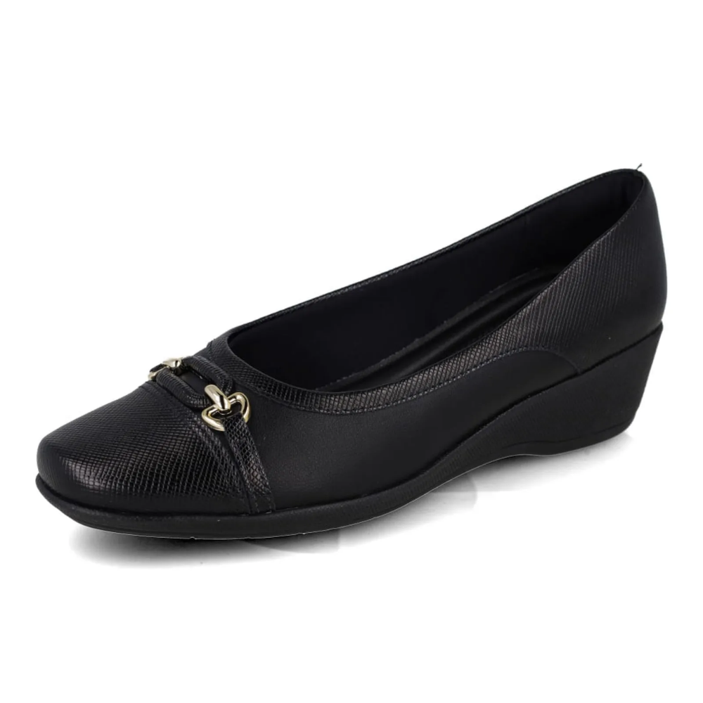 Sapatilha Feminina Anabela Piccadilly Preto 143242 - Imagem 2